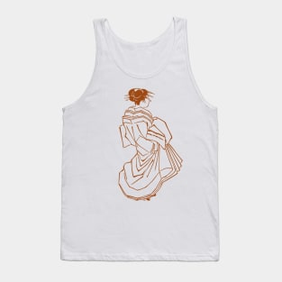 lady cartoon art Tank Top